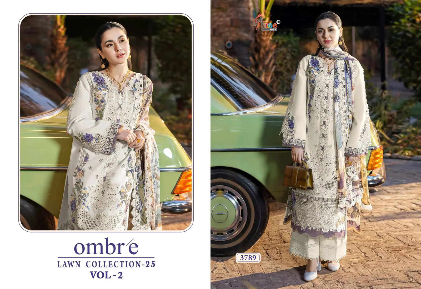 Ombre Lawn Collection 25 Vol 2 by Shree Cotton Dupatta Salwar Suits Orders In India